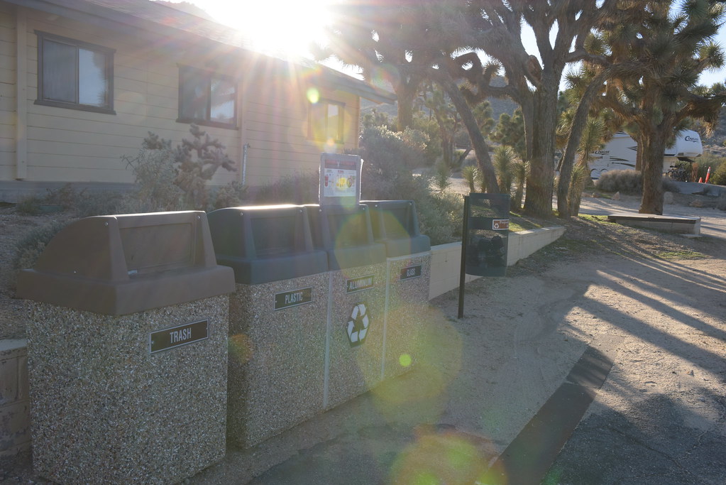 Recycling Bins at Black Rock Campground — illustrating recycle